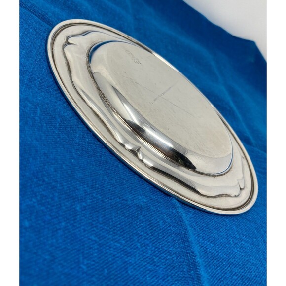 Meriden Brittania Co. Sterling Silver Wine Bottle Coaster  6-" Diam. 107.7 Gram - Picture 12 of 16